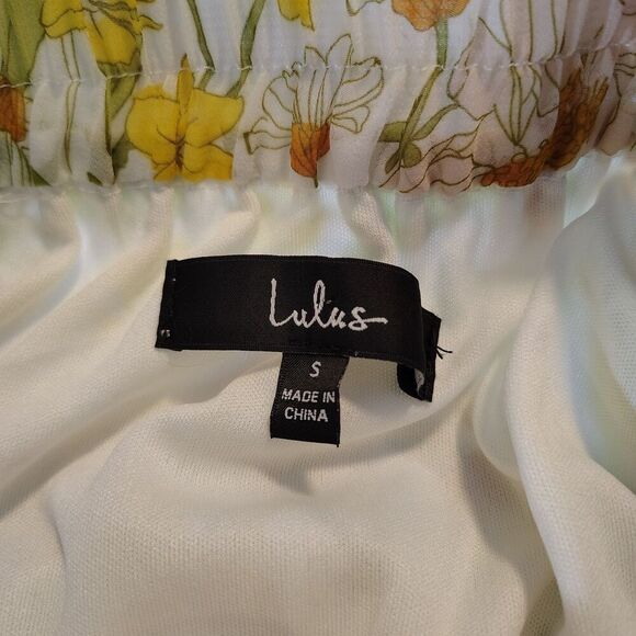 Floral Pull On Skirt Small Flowing Cottagecore Retro Boho Size Small - Picture 5 of 8